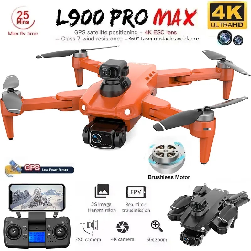 L900 Pro MAX GPS Drone 4K Prof - Rc Helicopter Case review and price